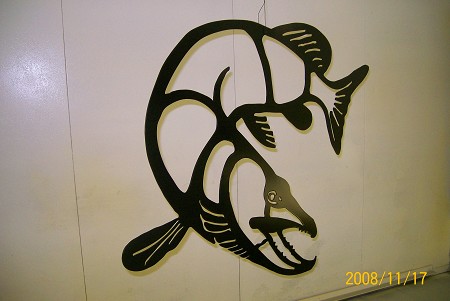 Plasma Cut Fish Sculpture