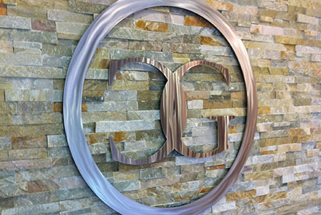 Metal CG Logo Sign